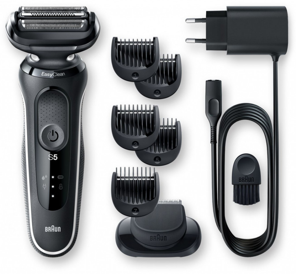 Braun | Shaver | 51-W1500s | Operating time (max) 50 min | Wet & Dry | Black/White