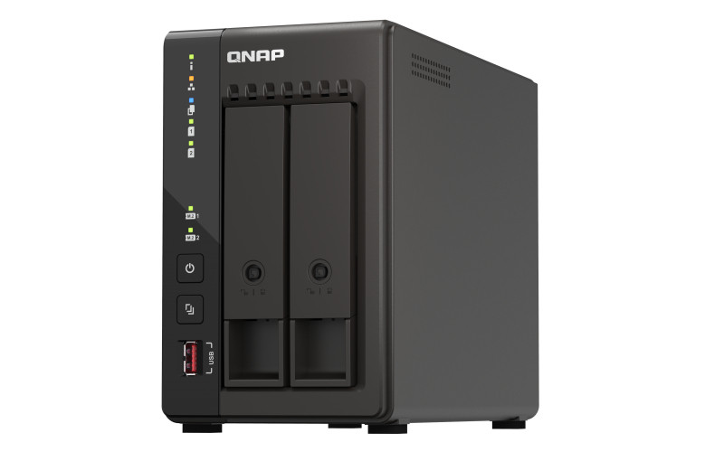 QNAP | 2-Bay desktop NAS | TS-253E-8G | Intel Celeron | J6412 4-core | Processor frequency 2.6 GHz | 8 GB