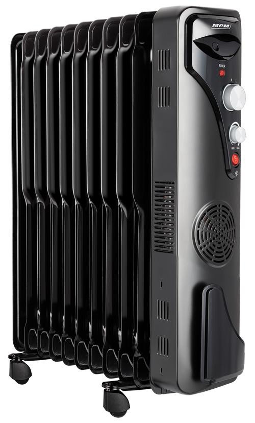 MPM | Electric Heater | MUG-21 | Oil Filled Radiator | 2500 W | Number of power levels 3 | Suitable for rooms up to  m² | Black