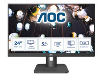 AOC E1 24E1Q PC lamekuvar 60,5 cm (23.8") 1920 x 1080 pikslit Full HD LED Must