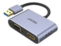 UNITEK V1304A Adapter USB-A- HDMI VGA