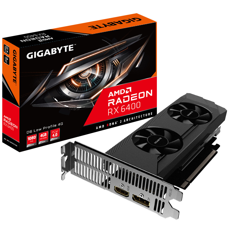 GIGABYTE Radeon RX 6400 D6 Low Prof 4GB