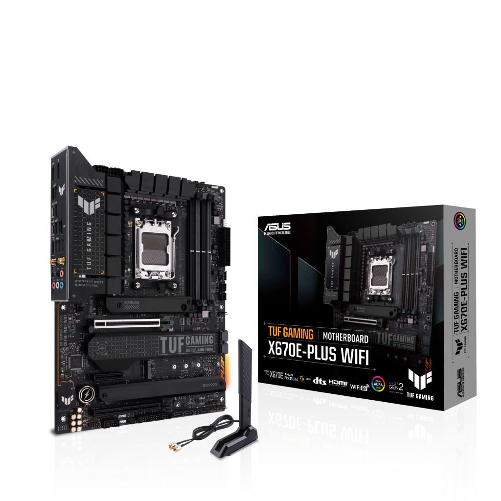 ASUS TUF GAMING X670E-PLUS WIFI AMD X670 Protsessoripesa AM5 ATX