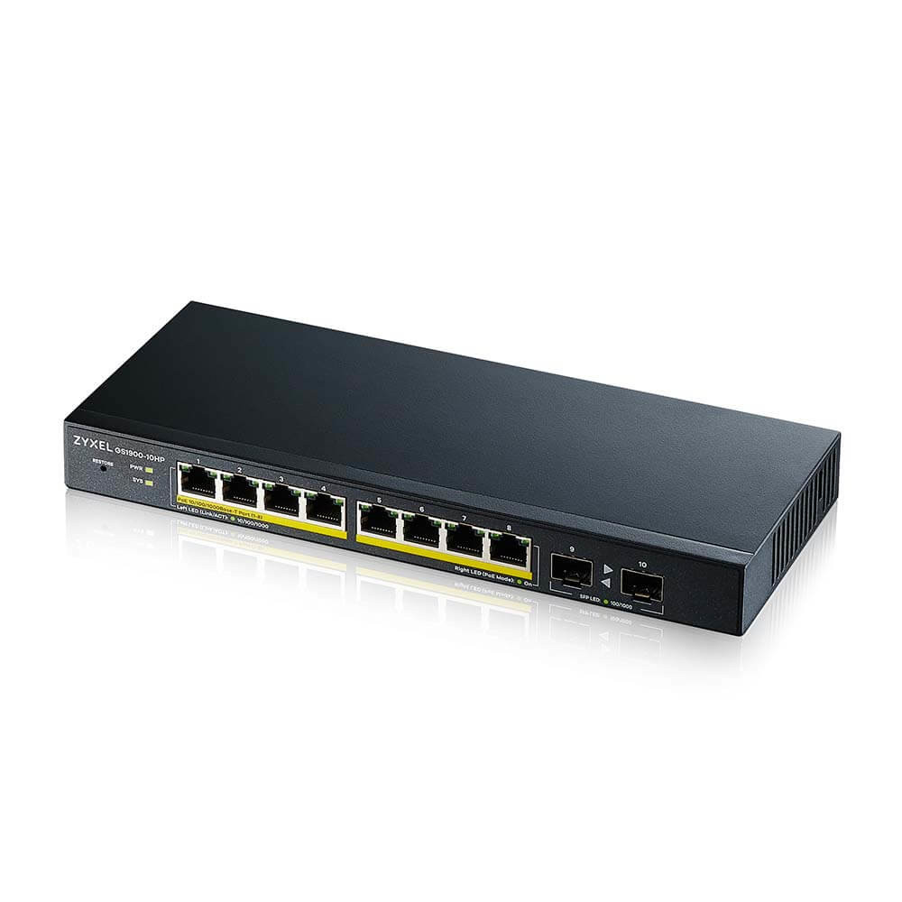 ZYXEL GS1900-10HP v2 8-port PoE Switch