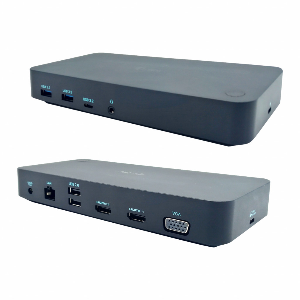 i-tec CATRIPLEDOCKVGAPD sülearvuti dokk ja pordireplikaator Juhtmega ühendatud USB 3.2 Gen 1 (3.1 Gen 1) Type-C Hall