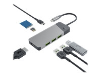 GREEN CELL HUB USB-C GC Connect 3xUSB