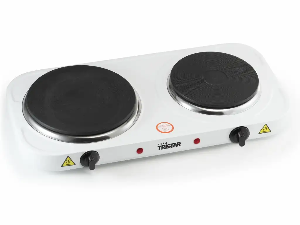 Tristar | Free standing table hob | KP-6245 | Number of burners/cooking zones 2 | Rotary | White | Electric