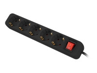 LANBERG Power strip 5x Shuko 1.5m black