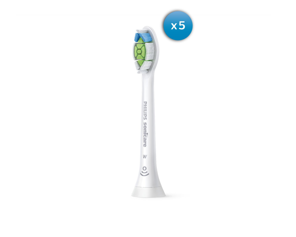 Philips | Standard Sonic Toothbrush Heads | HX6065/10 Sonicare W2 Optimal | Heads | For adults and children | Number of brush heads included 5 | Number of teeth brushing modes Does not apply | Sonic technology | White
