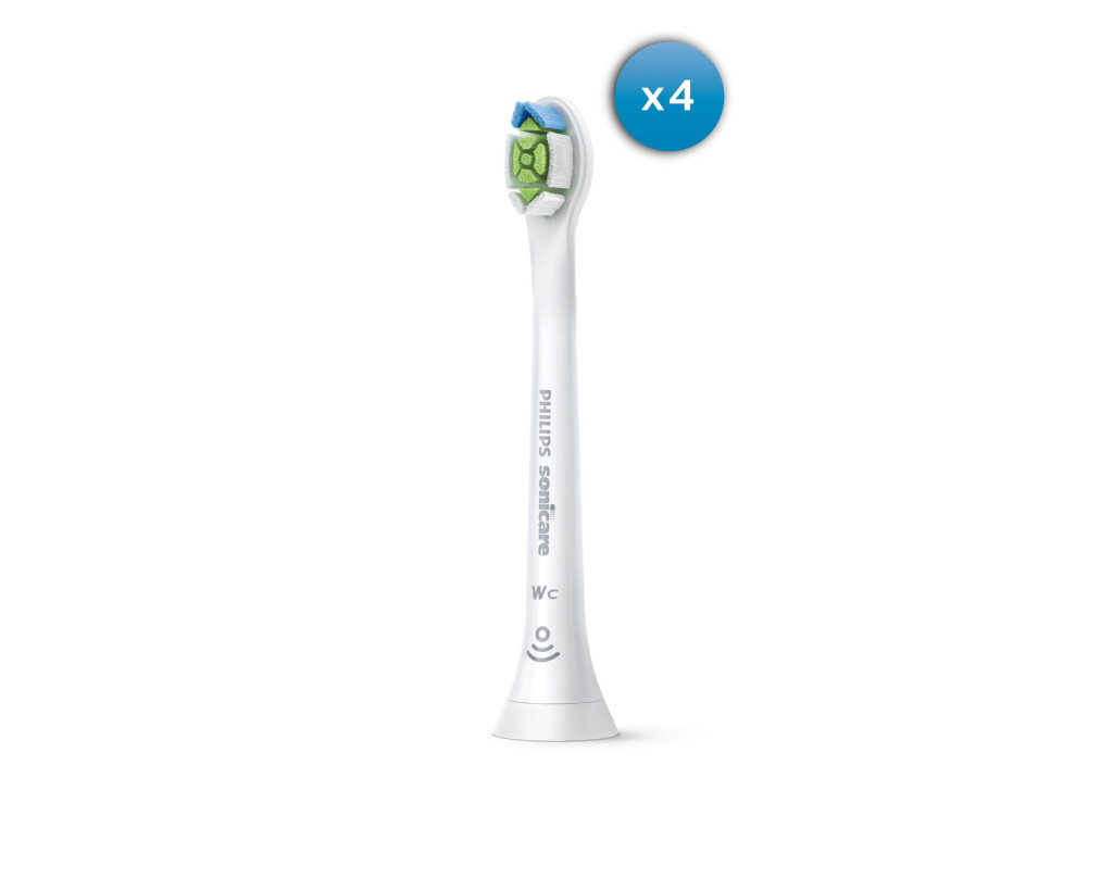 Philips | HX6074/27 Sonicare W2c Optimal | Compact Sonic Toothbrush Heads | Heads | For adults and children | Number of brush heads included 4 | Number of teeth brushing modes Does not apply | Sonic technology | White