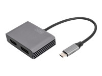 DIGITUS USB-C - DP + HDMI Adapter 20cm