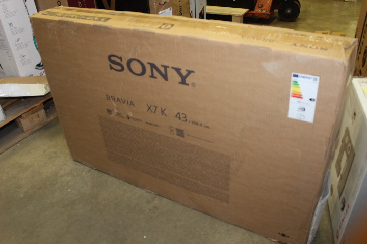 Sony | TV | KD43X72KPAEP | 43" (108 cm) | Smart TV | Android | 4K UHD | Black | UNPACKED, SCRATCHES ON LEGS, MOUNTING MARKS