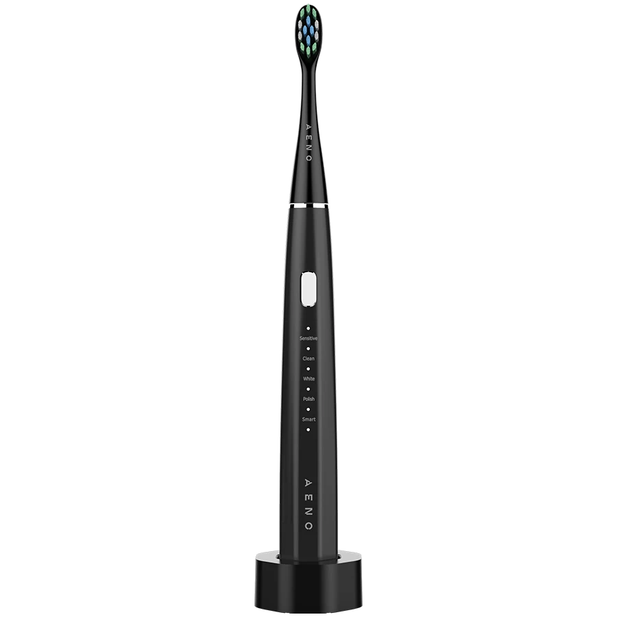 AENO SMART Sonic Electric toothbrush, DB2S: Black, 4modes +8 smart, wireless charging, 46000rpm, 90 days without charging, IPX7