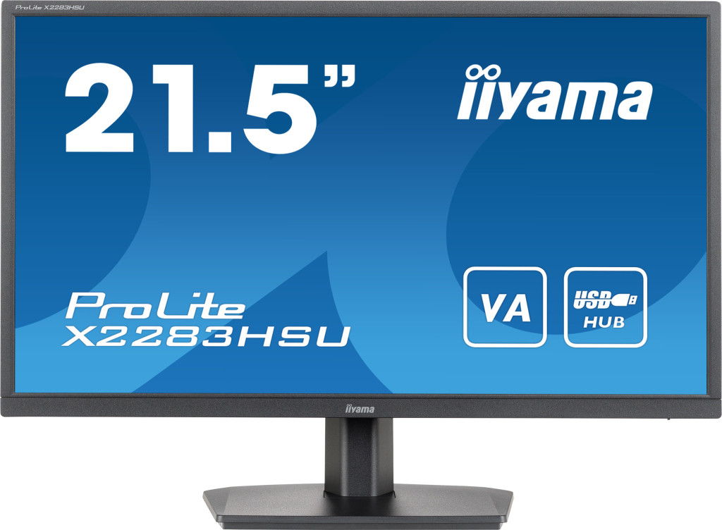 iiyama ProLite X2283HSU-B1 PC lamekuvar 54,6 cm (21.5") 1920 x 1080 pikslit Full HD LCD Must