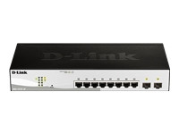 D-Link DGS-1210-10 Juhitav L2 Gigabit Ethernet (10/100/1000) 1U Must, Hall