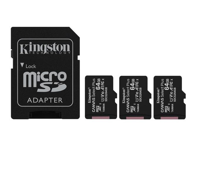 Kingston Technology Canvas Select Plus 64 GB MicroSDXC UHS-I Klass 10