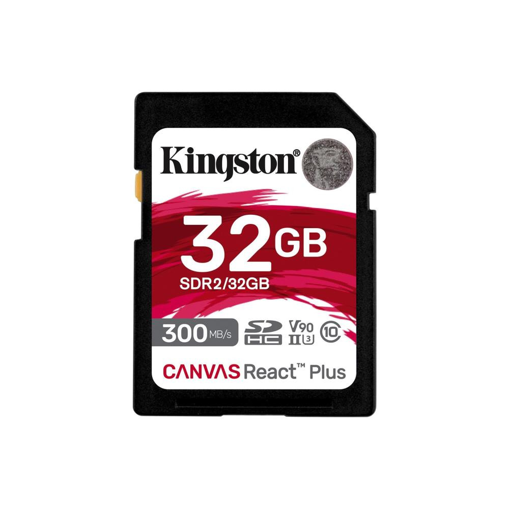 Kingston Technology Canvas React Plus 32 GB SD UHS-II Klass 10