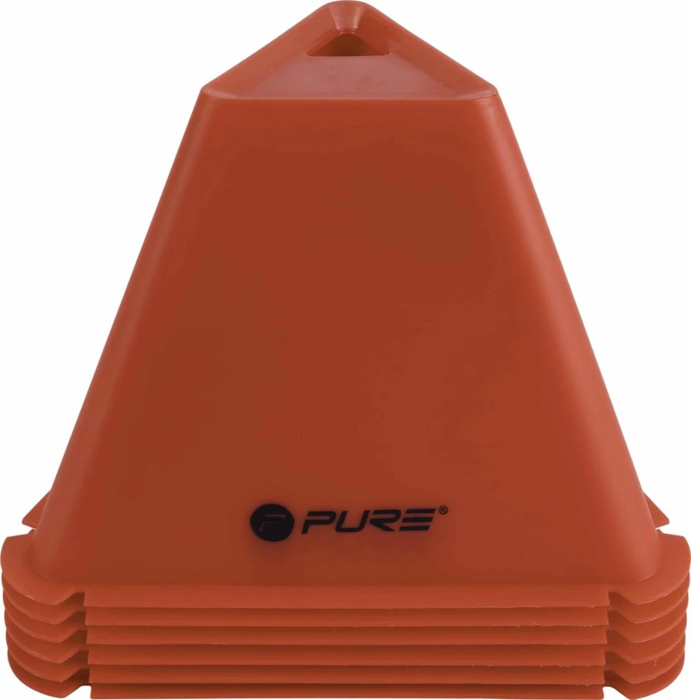 Pure2Improve | Triangle Cones Set of 6 | Red
