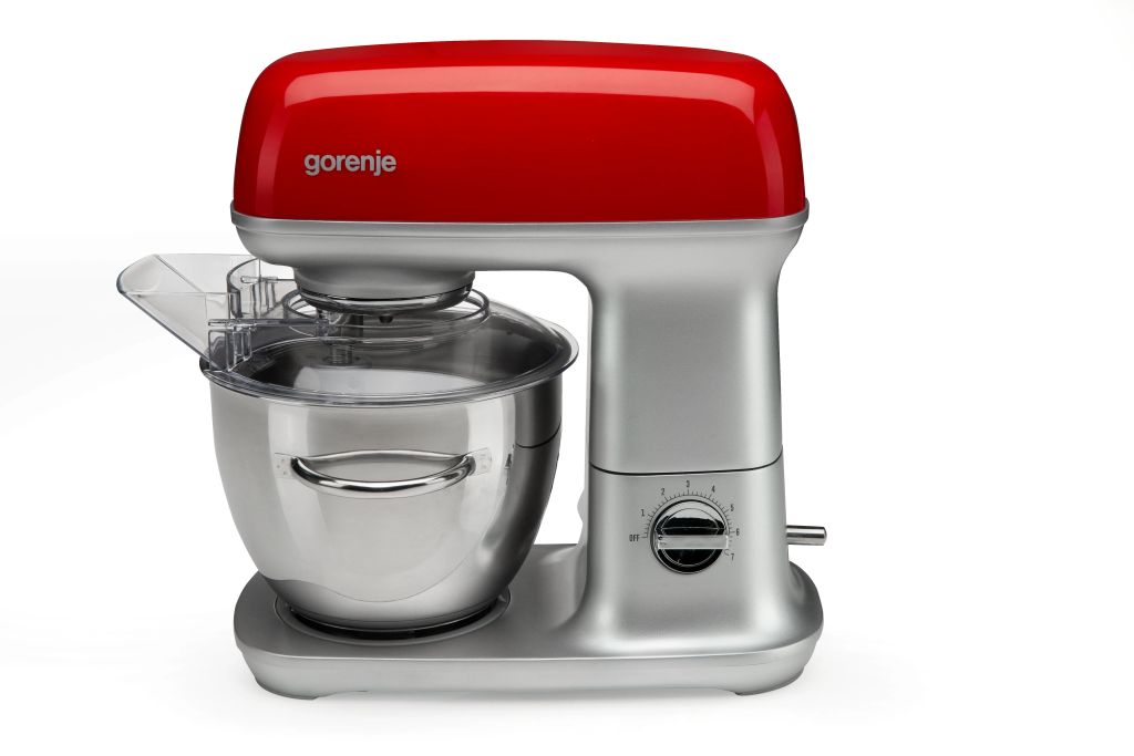 Gorenje | Kitchen machine | MMC1000RLR | 1000 W | Number of speeds 7 | Bowl capacity 4.5 L | Meat mincer | Stainless Steel/Red