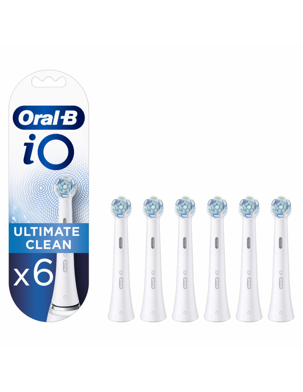 Oral-B | Toothbrush replacement | iO Ultimate Clean | Heads | For adults | Number of brush heads included 6 | Number of teeth brushing modes Does not apply | White