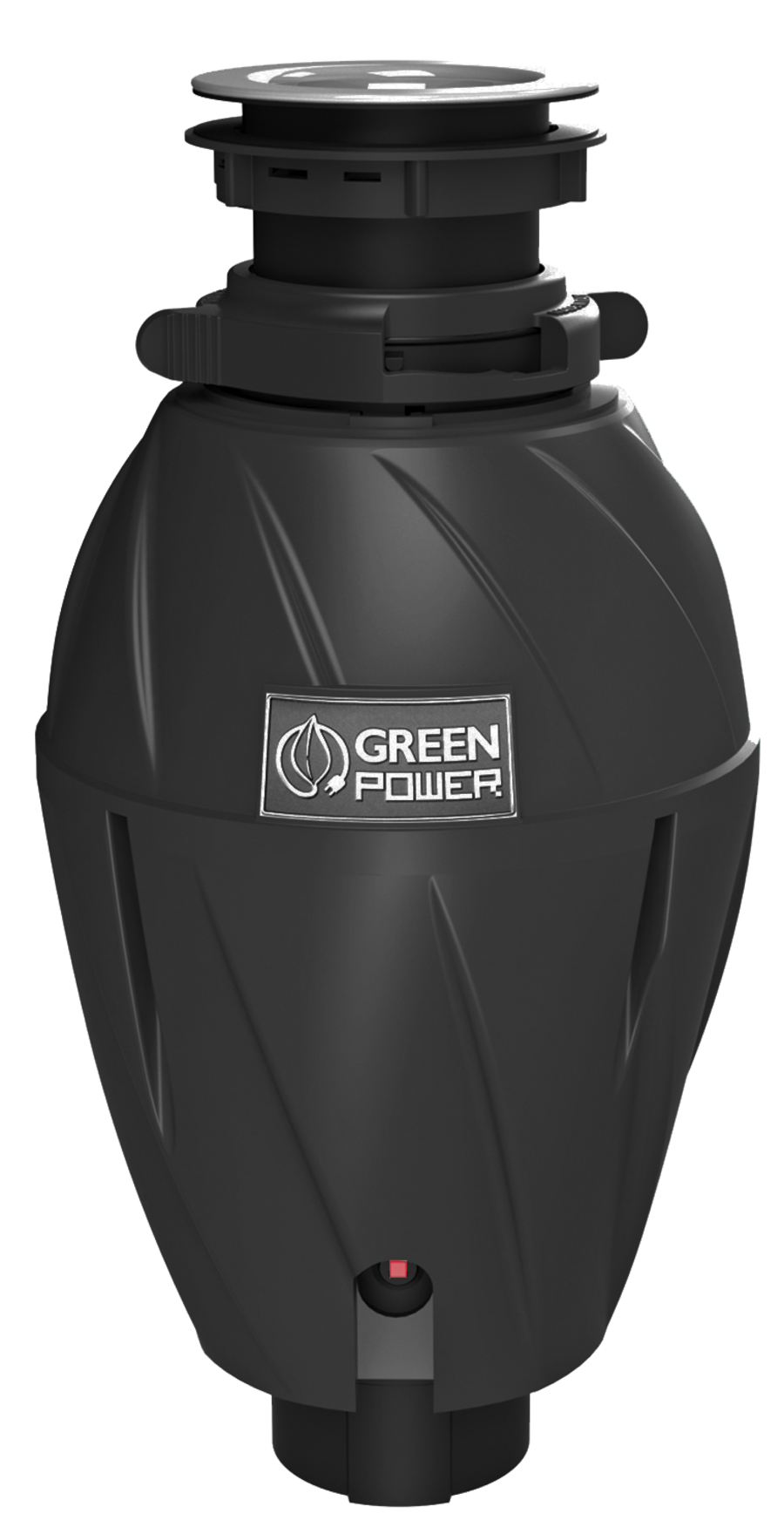 Elleci | Kitchen Waste Grinder | TDH01000BK Green Power 1 HP DeLuxe | 750 W | 1070 ml | 2800 RPM | Black