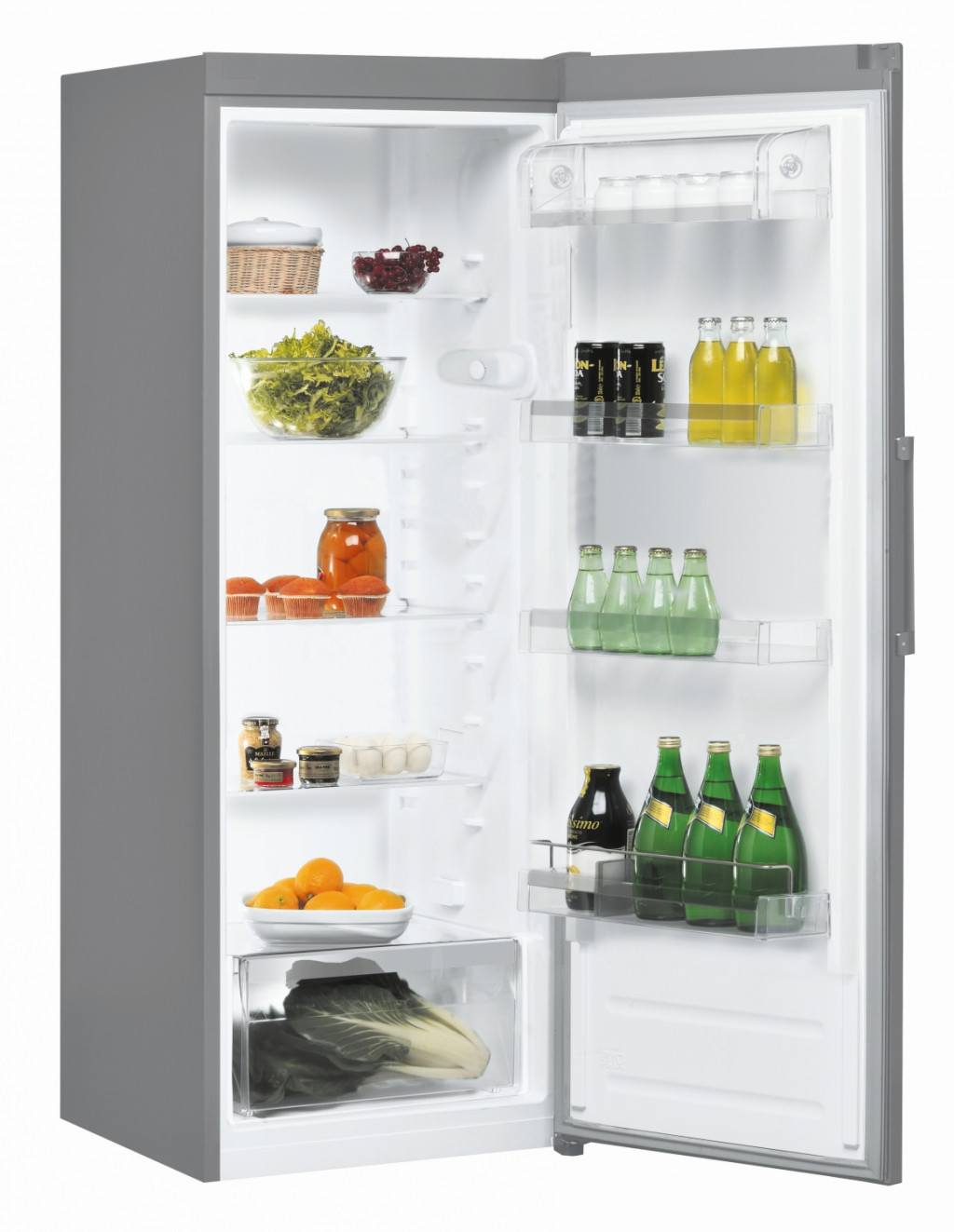 INDESIT Refrigerator SI6 1 S Energy efficiency class F Free standing Larder Height 167 cm Fridge net capacity 323 L 40 dB Silver