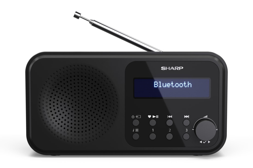 Sharp DR-P420(BK) Tokyo Portable Digital Radio, FM/DAB/DAB+, Bluetooth 5.0, USB or Battery Powered, Midnight Black | Sharp | Tokyo Portable Digital Radio | DR-P420(BK) | Midnight Black | USB port | Bluetooth | FM radio | Headphone out