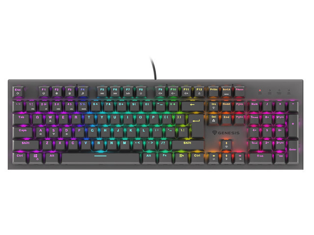 Genesis | THOR 303 | Black | Mechanical Gaming Keyboard | Wired | RGB LED light | US | USB Type-A | 1152 g | Outemu Red