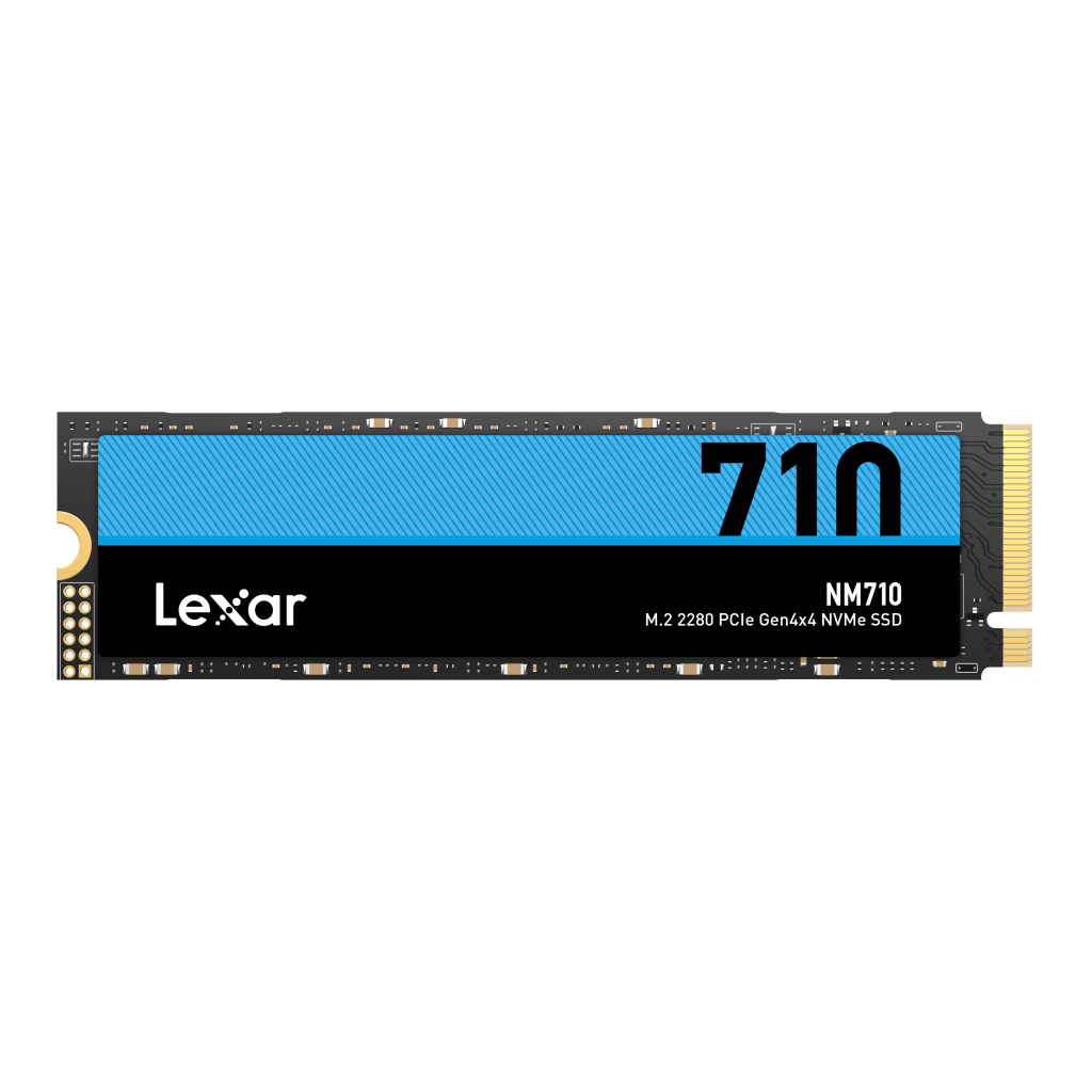 Lexar | M.2 NVMe SSD | NM710 | 500 GB | SSD form factor M.2 2280 | SSD interface PCIe Gen4x4 | Read speed 5000 MB/s | Write speed 2600 MB/s