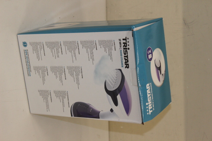 SALE OUT. Tristar ST-8916 Handheld Garment Steamer, 1200W, water tank capacity 0,26L, Continuous steam 20 g/min., white/purple | Tristar | Garment Steamer | ST-8916 | Handheld | 1200 W | 0.26 L | 20 g/min | Purple | DAMAGED PACKAGING