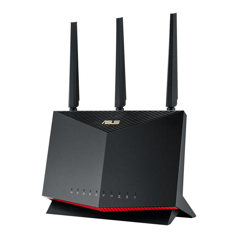 Asus | Dual Band WiFi 6 Gaming Router | RT-AX86U Pro | 802.11ax | 4804+861 Mbit/s | 10/100/1000 Mbit/s | Ethernet LAN (RJ-45) ports 5 | Mesh Support Yes | MU-MiMO Yes | No mobile broadband | Antenna type 3xExternal and 1xInternal | month(s)