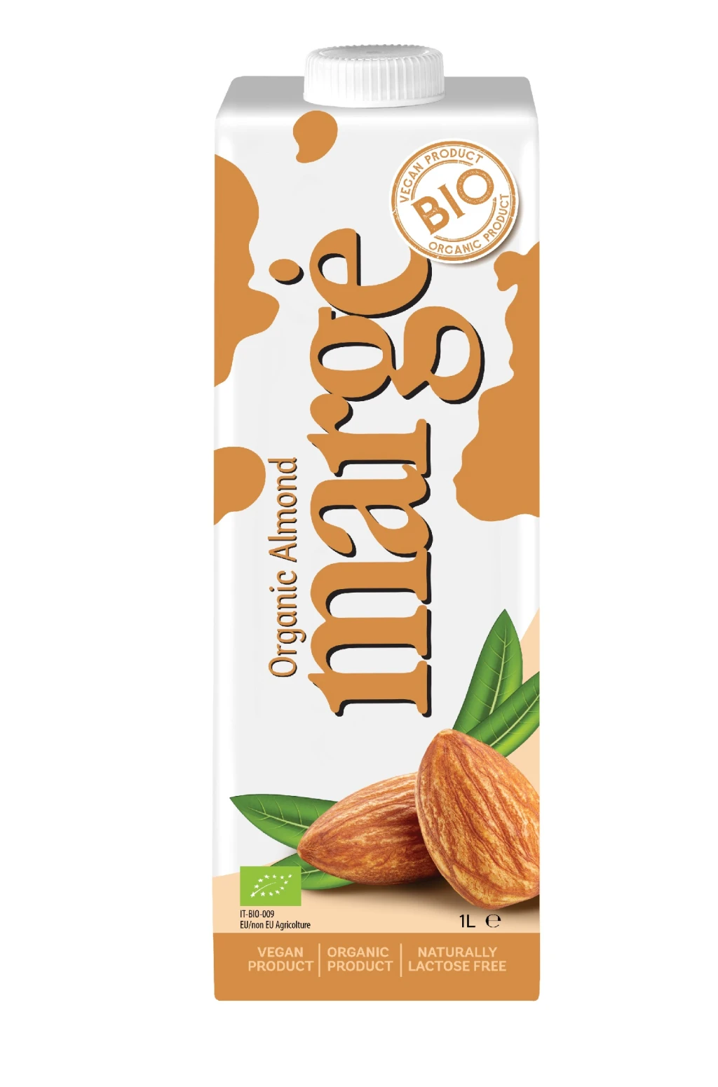 Orgaaniline mandlijook MARGĖ 1L (kogus 8 tükki)