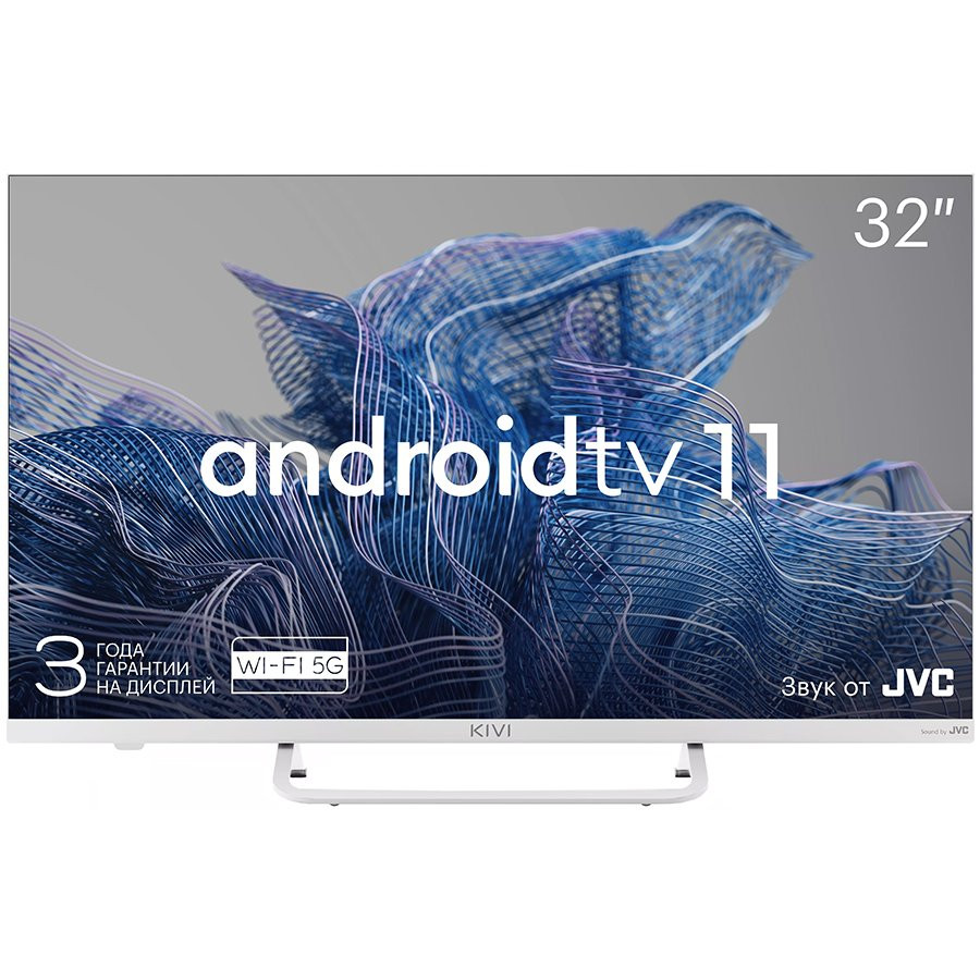 32', FHD, Android TV 11, White, 1920x1080, 60 Hz, Sound by JVC, 2x8W, 27 kWh/1000h , BT5.1, HDMI ports 3, 24 months