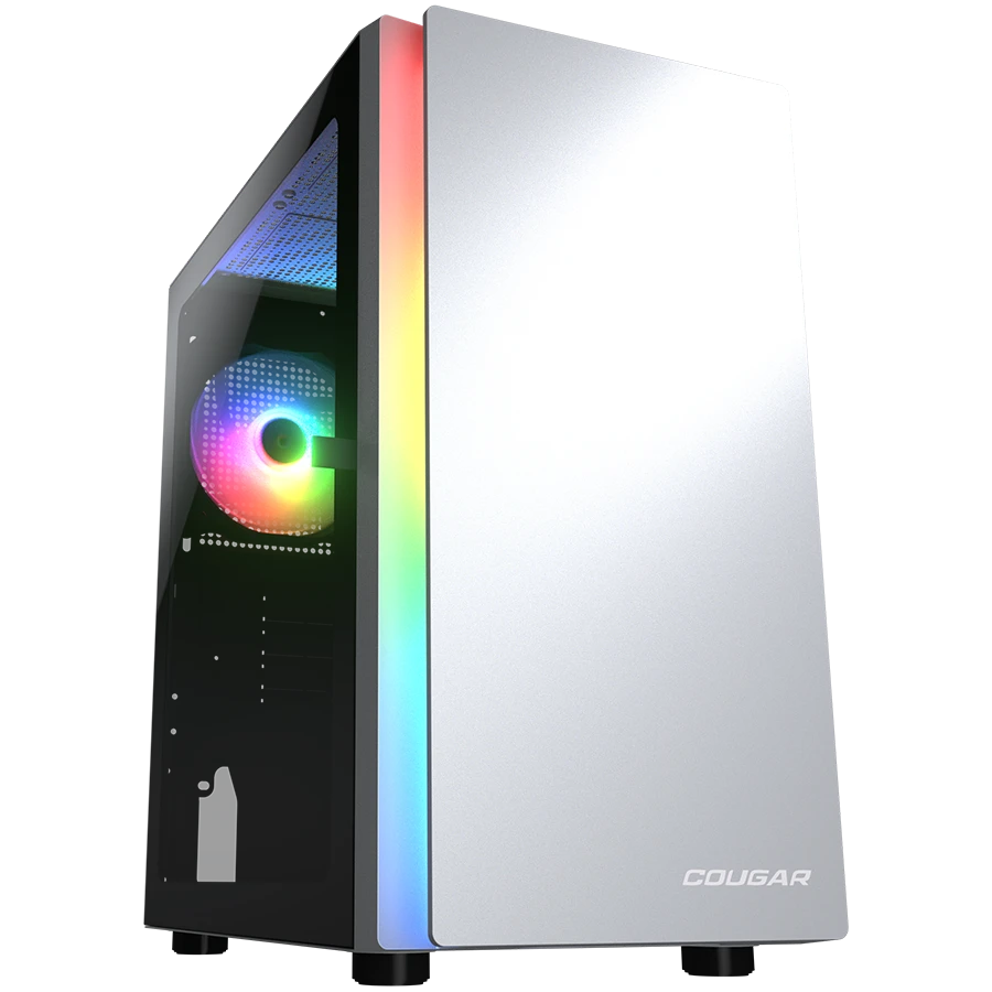 COUGAR PURITY RGB PC Case, Mini Tower, White