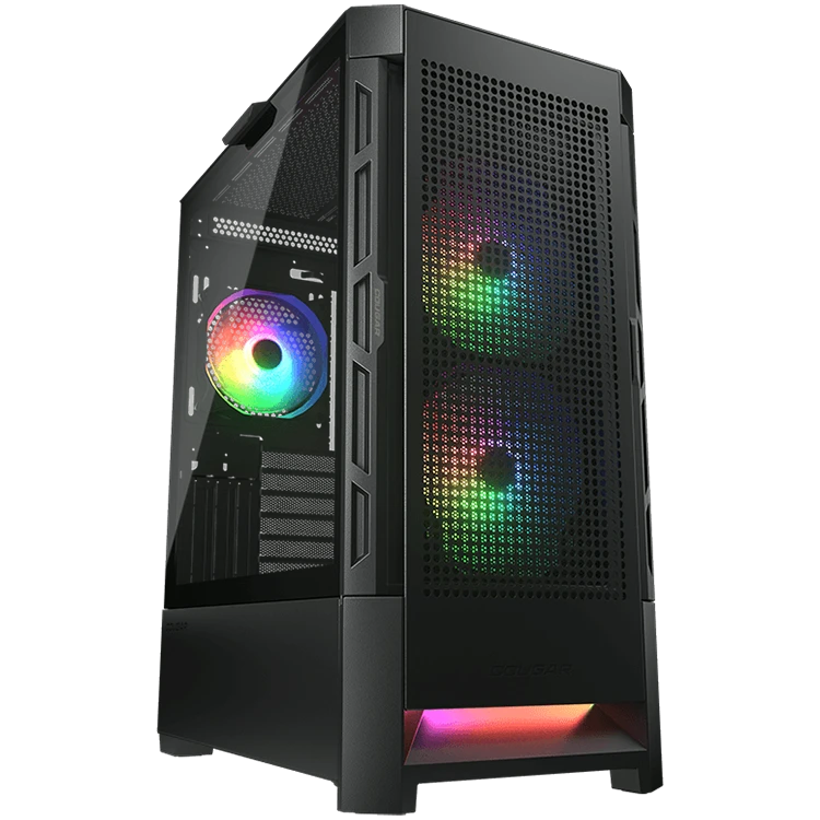 COUGAR DUOFACE RGB PC Case, Mid Tower, Black