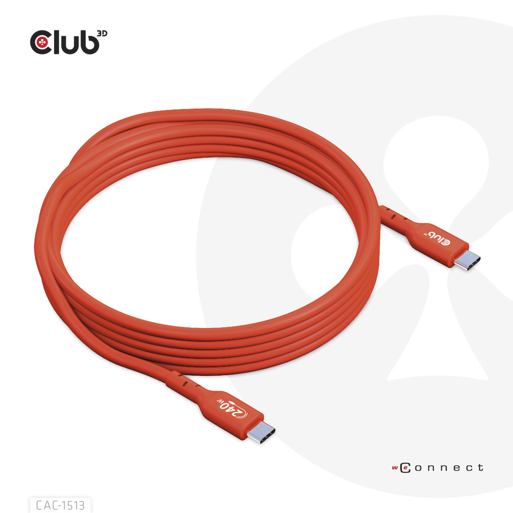 CLUB 3D USB2 Type-C Bi-Dir Cable 3m