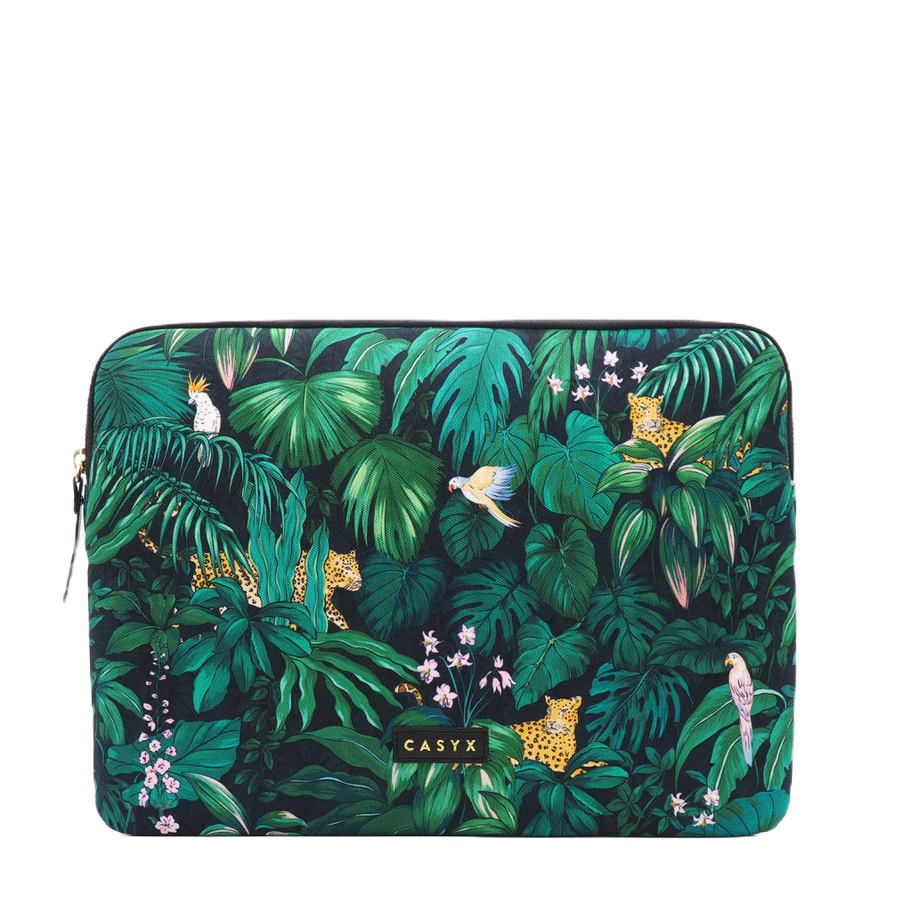 Casyx | Fits up to size 13 ”/14 " | Casyx for MacBook | SLVS-000020 | Sleeve | Deep Jungle | Waterproof