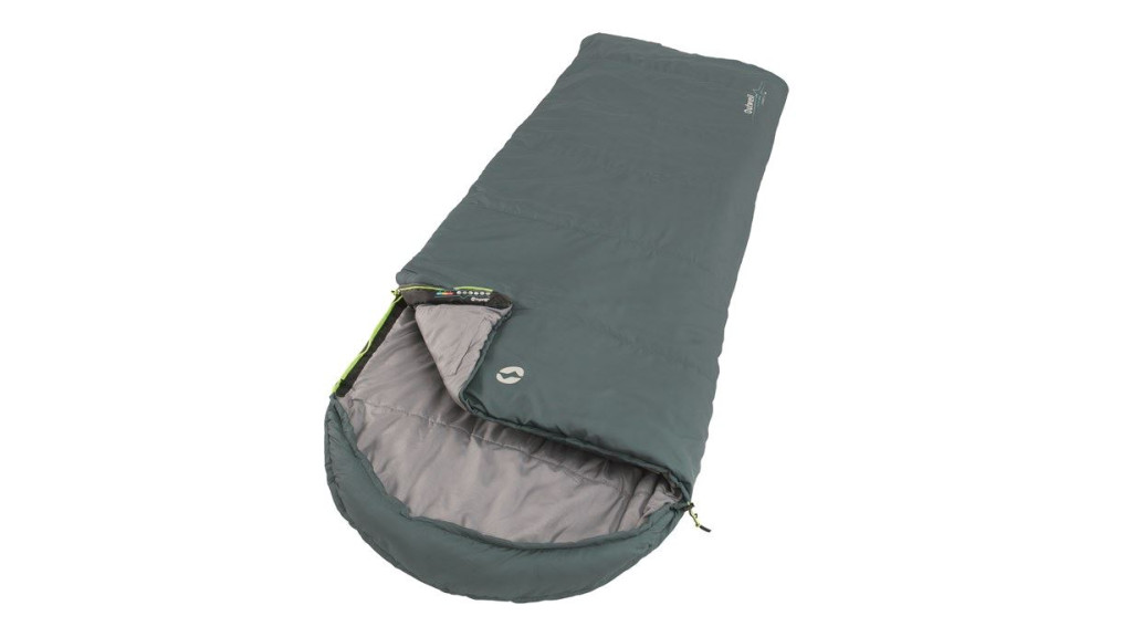Outwell Campion Lux Teal, Sleeping Bag,  225 x 85  cm, 2 way open - auto lock, L-shape, Teal