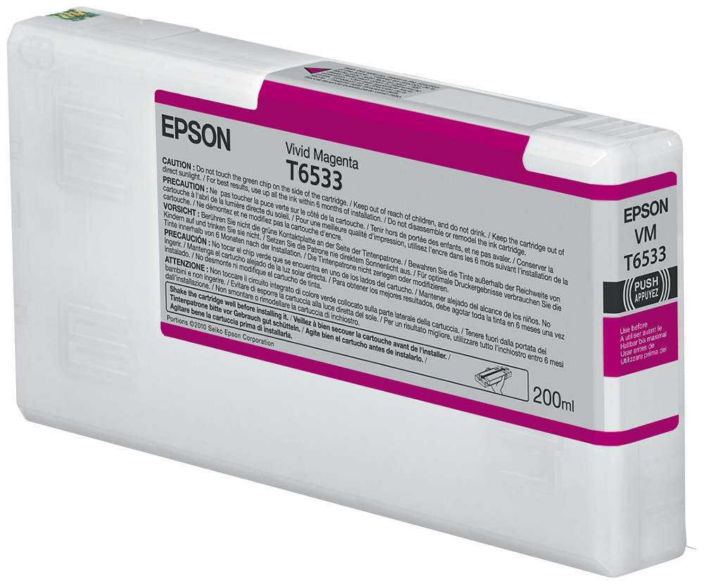 Epson T6533 Vivid Magenta Ink Cartridge (200ml)
