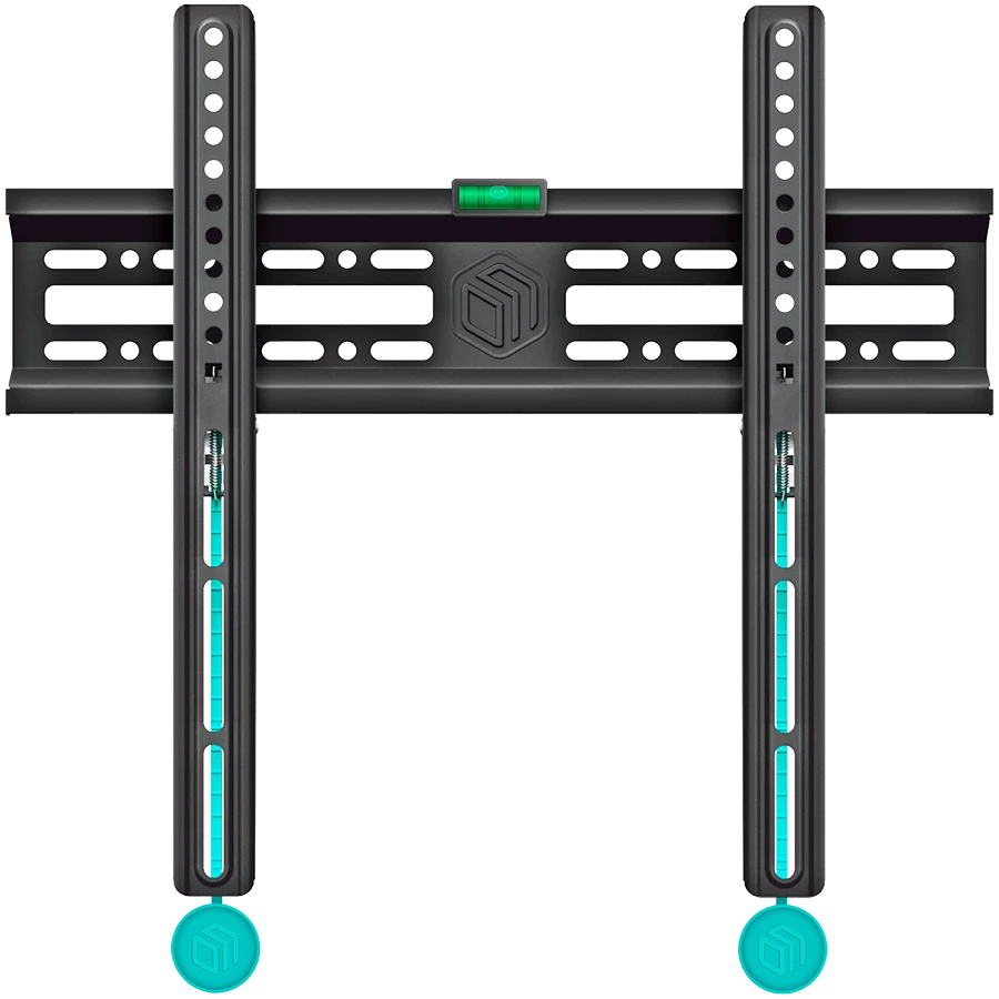 ONKRON Fixed TV Wall Mount for 32 to 65-inch Flat Panel TVs Digital Panels 50 kg, Black