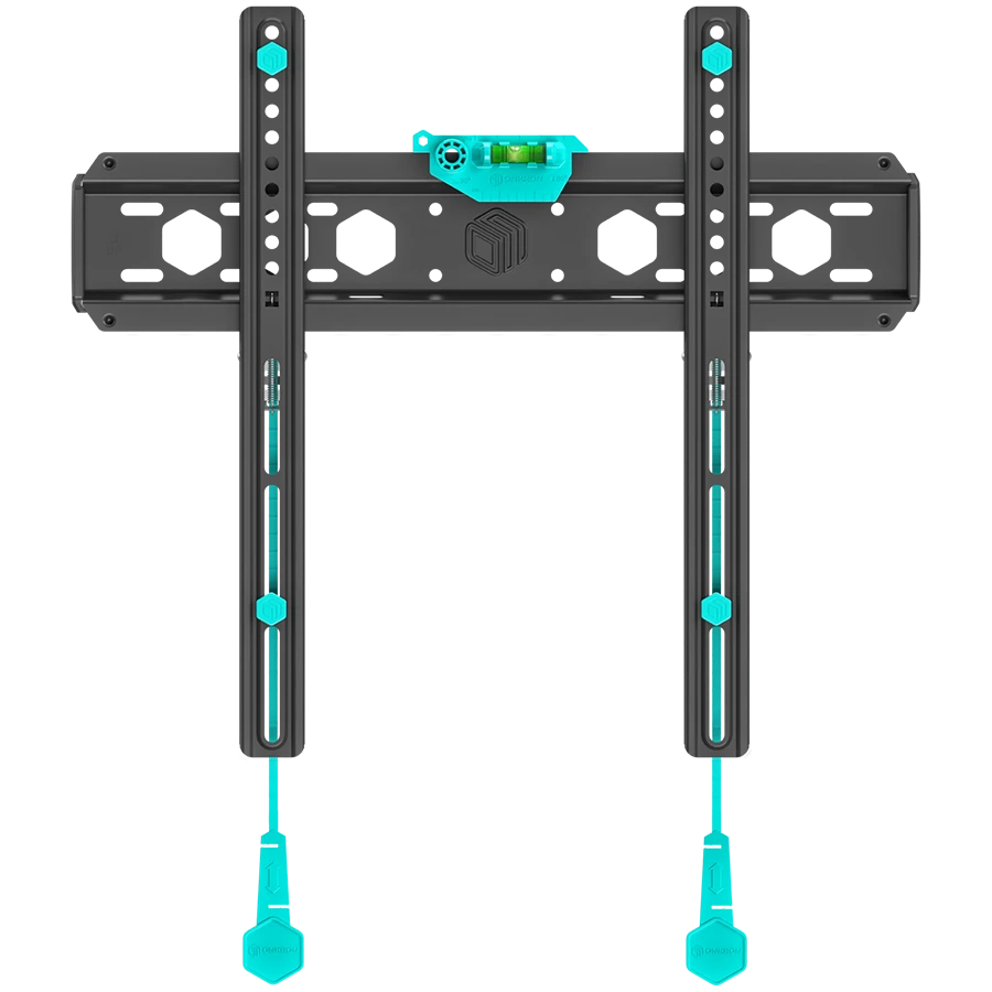 ONKRON Fixed TV Wall Mount for 32 to 65-inch Flat Panel TVs Digital Panels 56,8 kg, Black