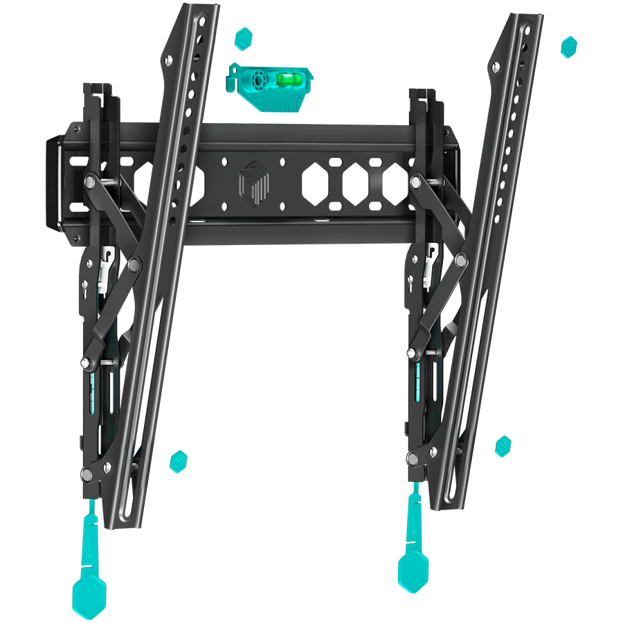 ONKRON Tilting TV Wall Mount for 35 to 65-inch Flat Panel TVs Digital Panels 60 kg TM5 Black