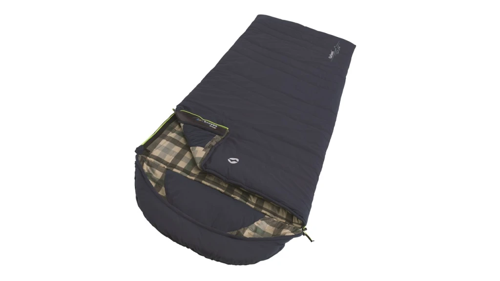 Outwell  Camper Lux  "L" Sleeping Bag  235 x 90 cm 2 way open - auto lock, L-shape Deep Blue