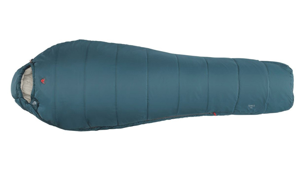 Robens Spire II "R", Sleeping Bag,  220 x 80 x 50 cm, 2 way open - YKK Auto lock, Ocean Blue