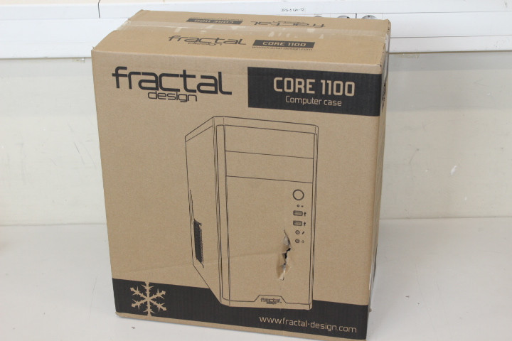 SALE OUT. Fractal Design Core 1100, Black | Fractal Design | CORE 1100 | Black | Micro ATX | DAMAGED PACKAGING | Power supply included No | ATX PSUs, up to 185mm if a typical-length optical drive is mounted