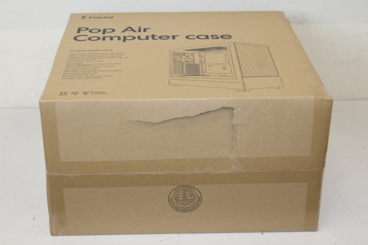 SALE OUT. Fractal Design Pop Air Black Solid | Fractal Design | Pop Air | Side window | Black Solid | ATX, mATX, Mini ITX | DAMAGED PACKAGING, DENT ON SIDE | Power supply included No | ATX