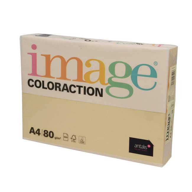 Värvipaber IMAGE COLORACTION, A4, 80 gsm, 500 lehte, BEACH / PALE BEIGE
