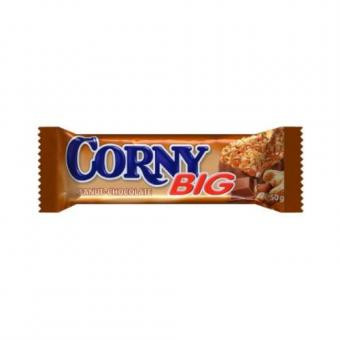 Müslibatoon CORNY maapähkli/šokolaadi 50g (kogus 12 tükki)