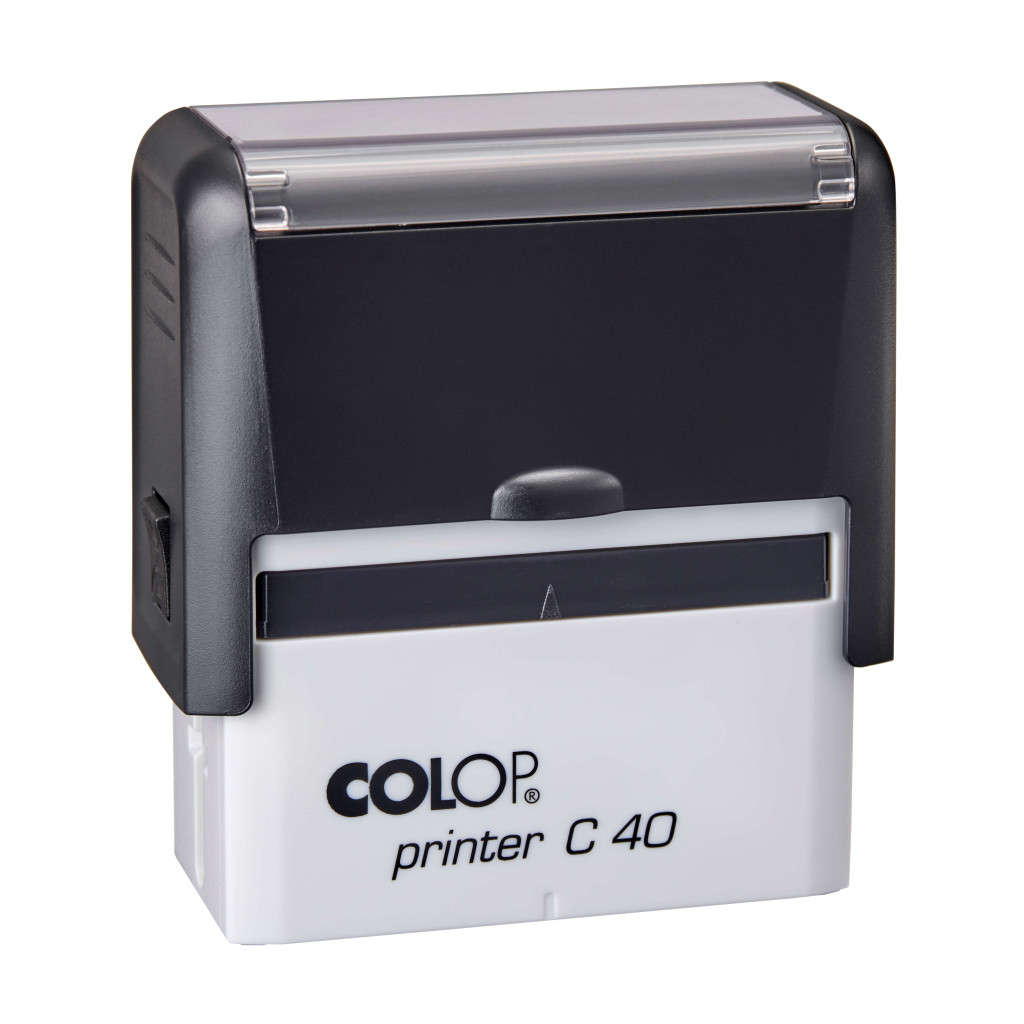 Tempel COLOP Printer C40 must korpus, must padi