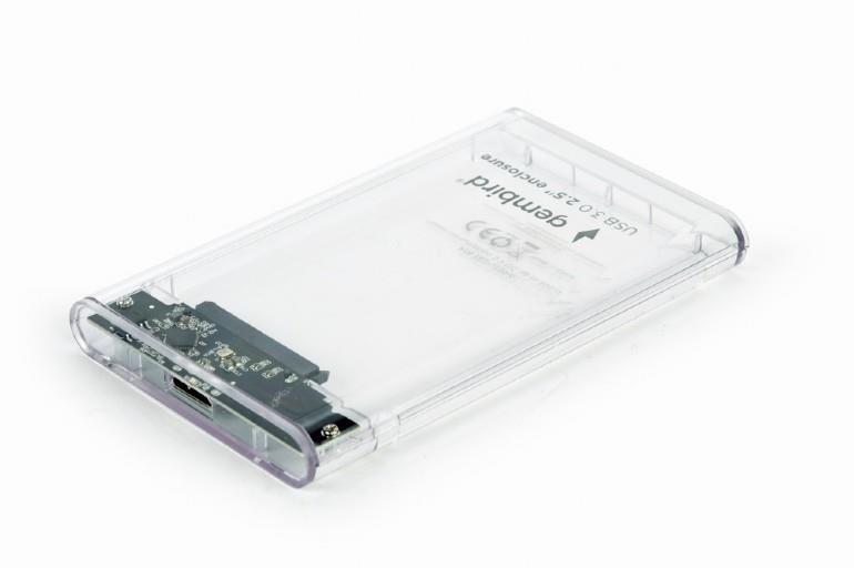 Gembird HDD Kõvakettakarp USB3 2.5"/Läbipaistev EE2-U3S9-6